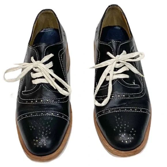 FLORSHEIM x ESQUIVEL Black Leather Oxford Shoes 6 $600